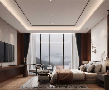 New Chinese Style Bedroom-ID:354780913