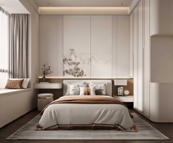 New Chinese Style Bedroom-ID:500519991