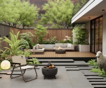 Modern Courtyard/landscape-ID:432210041