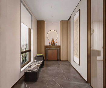 New Chinese Style Hallway-ID:428142075