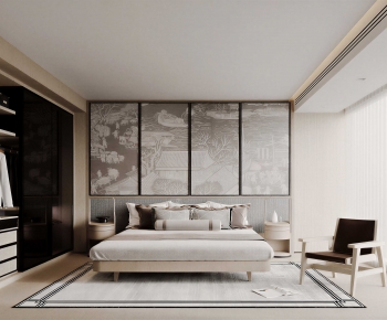 New Chinese Style Bedroom-ID:998538975