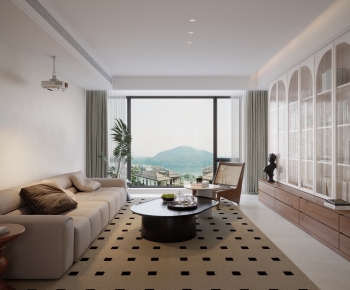 Modern A Living Room-ID:791050913