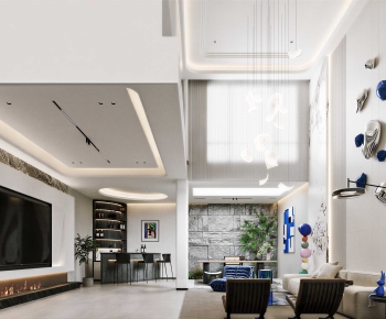 Modern A Living Room-ID:684988023