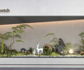 New Chinese Style Plant Landscaping-ID:257400044