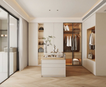 Modern Clothes Storage Area-ID:972039947