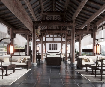 New Chinese Style Reception Hall-ID:979908942