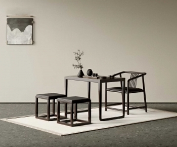 New Chinese Style Tea Tables And Chairs-ID:316987044