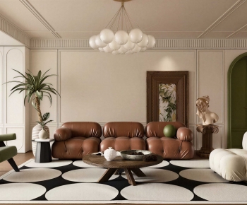 Modern A Living Room-ID:689402103