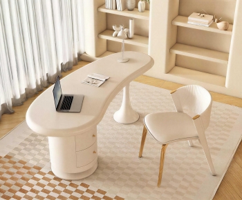 Modern Computer Desk And Chair-ID:550448898