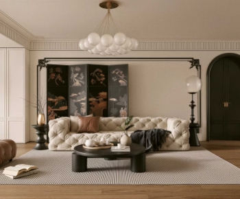 Modern A Living Room-ID:716721066