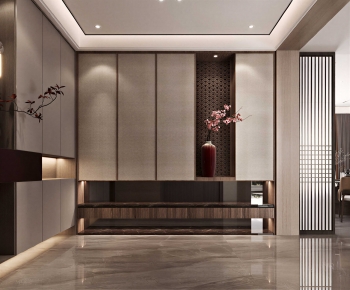New Chinese Style Hallway-ID:988734969