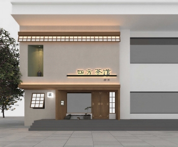 New Chinese Style Facade Element-ID:536771069