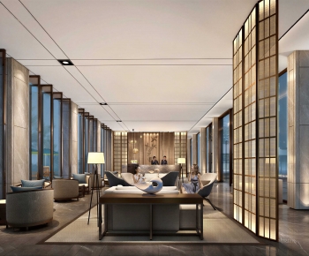 New Chinese Style Lobby Hall-ID:888768918