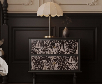 French Style Bedside Cupboard-ID:338090907