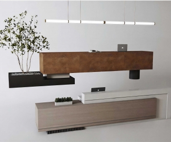 Modern Reception Desk-ID:592421051