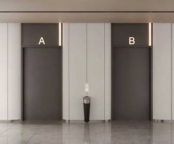 Modern Office Elevator Hall-ID:850359929