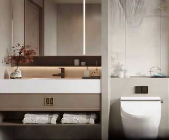 New Chinese Style Bathroom Cabinet-ID:583929064