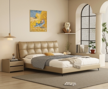 Modern Double Bed-ID:437506917