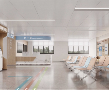 Modern Hospital Hall-ID:944250111