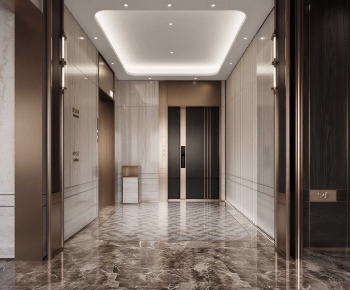 Modern Office Elevator Hall-ID:860832939
