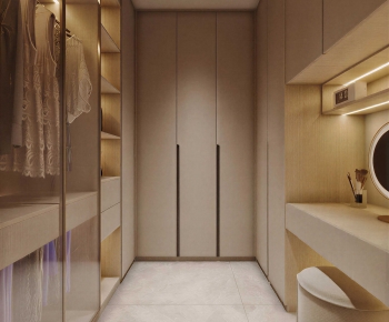 Modern Clothes Storage Area-ID:395303964