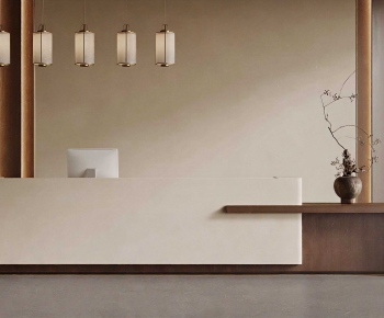 New Chinese Style Reception Desk-ID:352051025