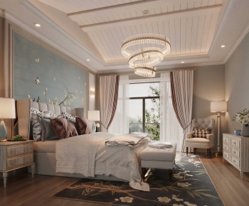 American Style Bedroom-ID:899292953