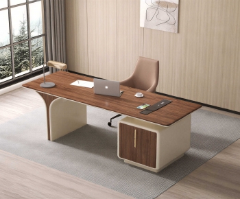 Modern Office Desk And Chair-ID:274365905