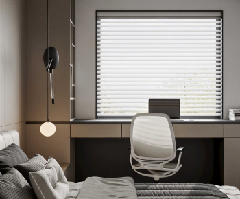 Modern Computer Desk And Chair-ID:279004101