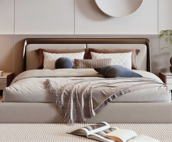 Modern Double Bed-ID:192214978