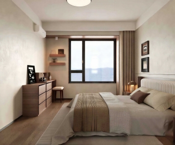 Wabi-sabi Style Bedroom-ID:587840194