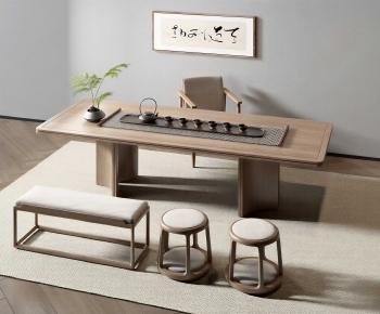 New Chinese Style Tea Tables And Chairs-ID:946913965