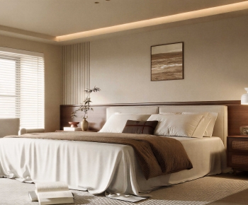 Wabi-sabi Style Bedroom-ID:556762938