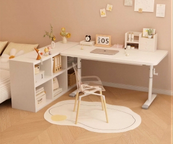 Modern Computer Desk And Chair-ID:858392957