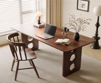 Modern Computer Desk And Chair-ID:468789104