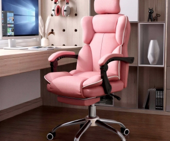 Modern Computer Desk And Chair-ID:435656077