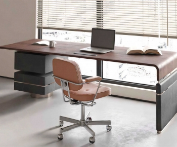 Modern Computer Desk And Chair-ID:717080128