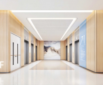 Modern Office Elevator Hall-ID:157542943