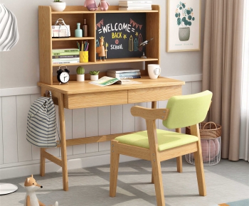 Modern Computer Desk And Chair-ID:900777104