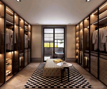Modern Clothes Storage Area-ID:375260116