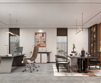 New Chinese Style Manager's Office-ID:733730086