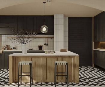 Retro Style Open Kitchen-ID:321296934