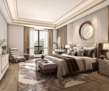 New Chinese Style Bedroom-ID:913130048