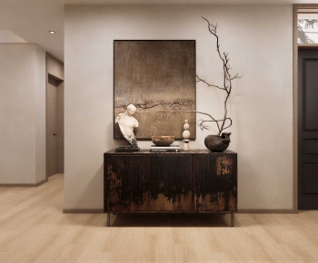 Wabi-sabi Style Side Cabinet-ID:495176083