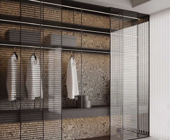 Modern Clothes Storage Area-ID:466269977