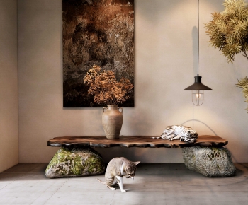 Wabi-sabi Style Bench-ID:313914067