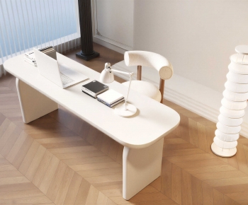 Modern Computer Desk And Chair-ID:758975981