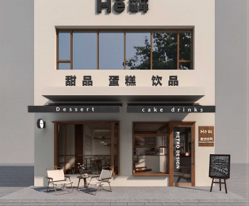 New Chinese Style Facade Element-ID:865721946