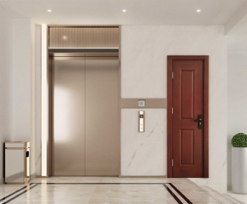 Modern Office Elevator Hall-ID:324268102