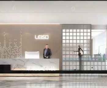 Modern Office Reception Desk-ID:417189692